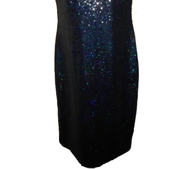 NWT Calvin Klein full sequins navy dress, size 4 - Picture 2 of 7
